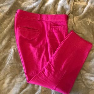 Fuschia cropped pants